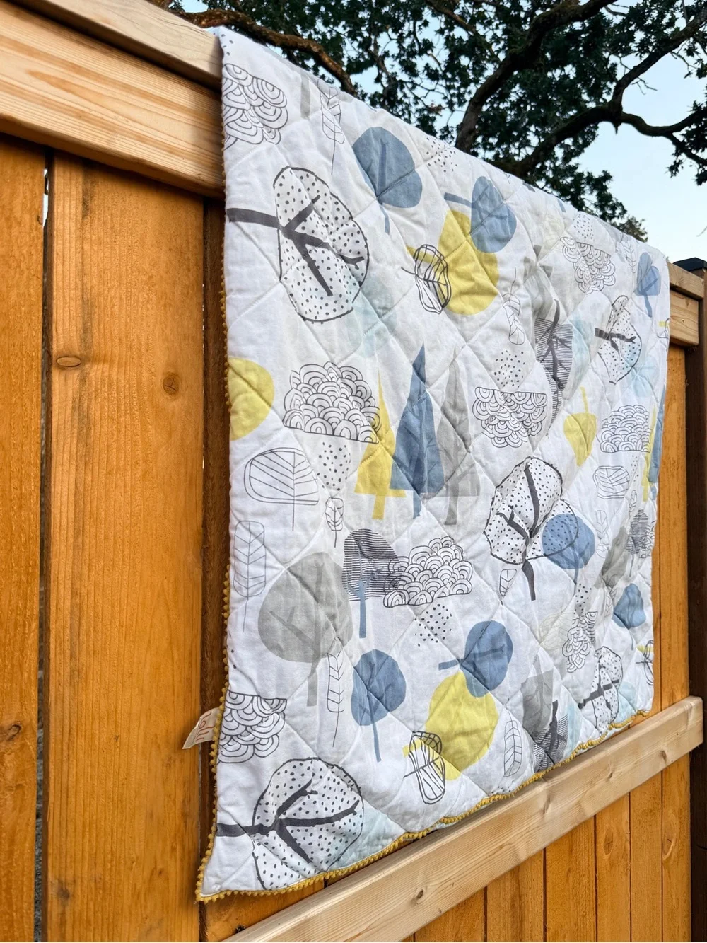 Lolli Living Baby Blanket Trees Nature Themed Nursery Infant Play Mat Blankie